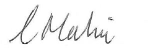 Signature of Carolin Makinson, Mayor of Barnsley